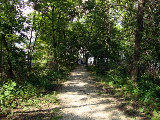 Campsite at Long Branch State Park